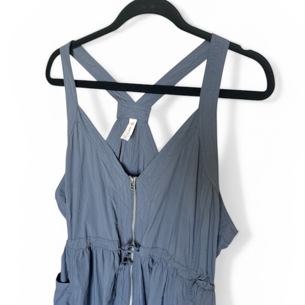 Anthropologie Daily Practice- Free Fall Midi Dress- Slate blue/gray - Picture 4 of 8
